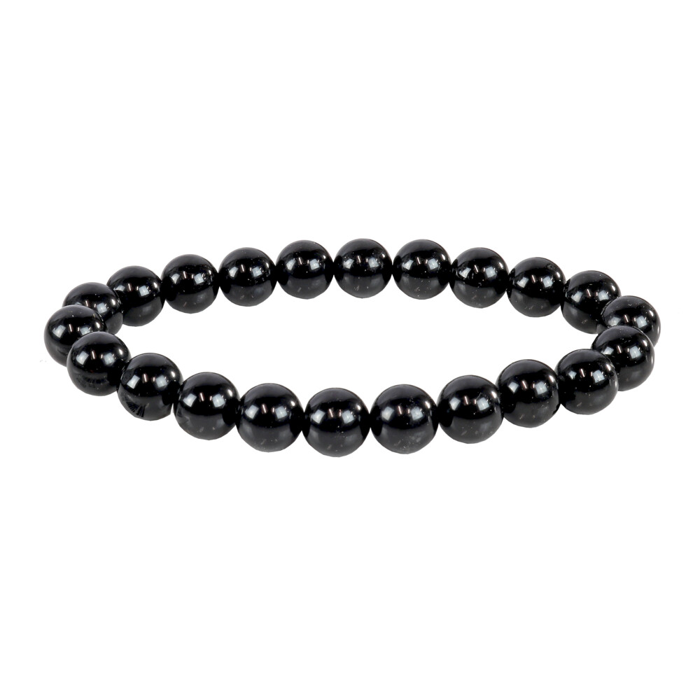 <span></span><span style="font-family: "EB Garamond";">Black Tourmaline Bracelet 8mm</span><div style="position: initial; margin: initial; font-family: "EB Garamond";"><br style="position: initial; margin: initial; font-family: "EB Garamond";"></div><div style="position: initial; margin: initial; font-family: "EB Garamond";"><p style="font-variant-numeric: normal; font-variant-east-asian: normal; font-stretch: normal; line-height: normal; font-family: "EB Garamond"; color: rgb(0, 0, 0); position: initial; margin: initial;"><font size="4" style="font-family: "EB Garamond";"><span style="position: initial; margin: initial; font-family: "EB Garamond";">BLACK TOURMALINE<br style="position: initial; margin: initial; font-family: "EB Garamond";"></span>“Gem Devoted to Grounding Spiritual Energy”<br style="position: initial; margin: initial; font-family: "EB Garamond";">Known formally as <span style="position: initial; margin: initial; font-family: "EB Garamond";">Schorl, Black Tourmaline<br style="position: initial; margin: initial; font-family: "EB Garamond";"></span>is the most common form of Tourmaline. Unlike other Tourmaline, it is never transparent or even translucent. Composed of basic sodium iron aluminum boro-silicate, it has a hardness of 7-7.5. Known as one of the most aesthetic black minerals on the market, it may be found as tiny crystals within Quartz. Energetically it is an excellent gem for grounding excess energy due to its electric nature, connecting the human spirit and earth. Well known as a purifying stone that deflects and transforms negative energy; thus, its very protective and shields against unwanted energies.</font></p></div> Black Tourmaline Bracelet 8mm