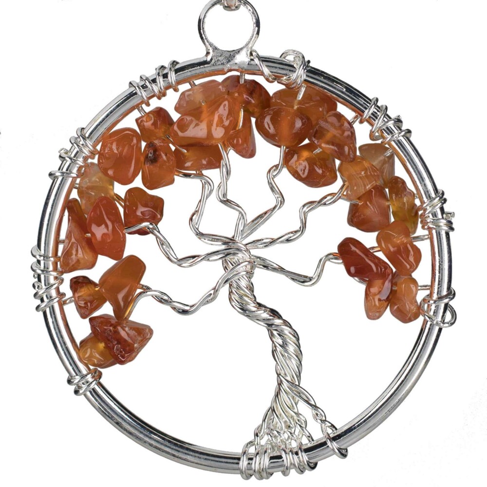 <font size="4"><span style="font-family: "EB Garamond";">Carnelian Tree Of Life Pendant</span></font><div style="position: initial; margin: initial; font-family: "EB Garamond";"><font size="4"><br style="position: initial; margin: initial; font-family: "EB Garamond";"></font></div><div style="position: initial; margin: initial; font-family: "EB Garamond";"><p style="margin: initial; padding: 0px; border: 0px; font-variant-numeric: inherit; font-variant-east-asian: inherit; font-stretch: inherit; line-height: inherit; font-family: "EB Garamond"; vertical-align: baseline; color: rgb(51, 51, 51); position: initial;"><font size="4">Enjoy the power of this Red Carnelian Tree of Life Necklace. It will help you open and connect with your Chakra by allowing for a free flow of energy.</font></p><span style="font-size: 1.2rem; color: rgb(51, 51, 51);">Featured in this necklace is </span><span style="font-size: 1.2rem; color: rgb(51, 51, 51); margin: initial; padding: 0px; border: 0px; font-style: inherit; font-variant: inherit; font-stretch: inherit; line-height: inherit; vertical-align: baseline; position: initial;">Red Carnelian. </span><span style="font-size: 1.2rem; color: rgb(51, 51, 51);">This stone is believed to provide:</span><br><span style="font-size: 1.2rem; font-style: inherit; font-variant-ligatures: inherit; font-variant-caps: inherit; color: rgb(51, 51, 51);">Vitality.</span><br><span style="font-size: 1.2rem; font-style: inherit; font-variant-ligatures: inherit; font-variant-caps: inherit; color: rgb(51, 51, 51);">Motivation & Courage.</span><br><span style="font-style: inherit; font-variant-ligatures: inherit; font-variant-caps: inherit; color: rgb(51, 51, 51); font-size: 1.2rem;">Chains are sold separately. </span><br></div> Carnelian Tree Of Life Pendant