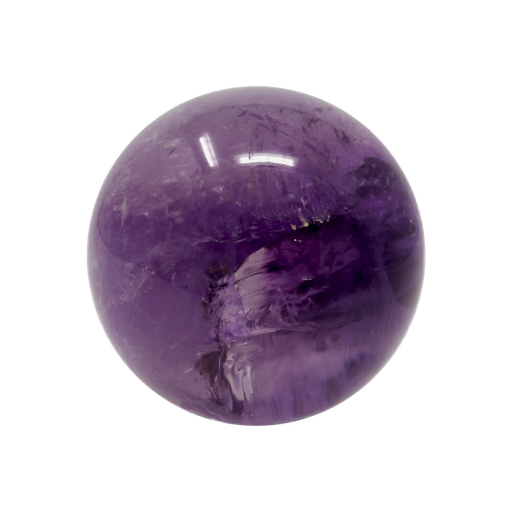 <font style="font-family: "EB Garamond";" size="4">Having an Amethyst Sphere in your home Brings a Sense of Tranquility. It Relieves Stress, Soothes Irritability and Helps Balance Mood Swings. Using an Amethyst Sphere during Meditation Gives a Sense of Calmness. The Beautiful Color of Amethyst is caused by the presence of Magnesium in Quartz crystals.</font><div style="font-family: "EB Garamond";"><span style="color: rgb(34, 34, 34); font-family: "EB Garamond";"><font style="font-family: "EB Garamond";" size="4">Every stone is Unique and One of a Kind, as Nature's Treasures do vary in their shape and color.</font></span><br style="position: initial; margin: initial;"></div> Amethyst Sphere Polished