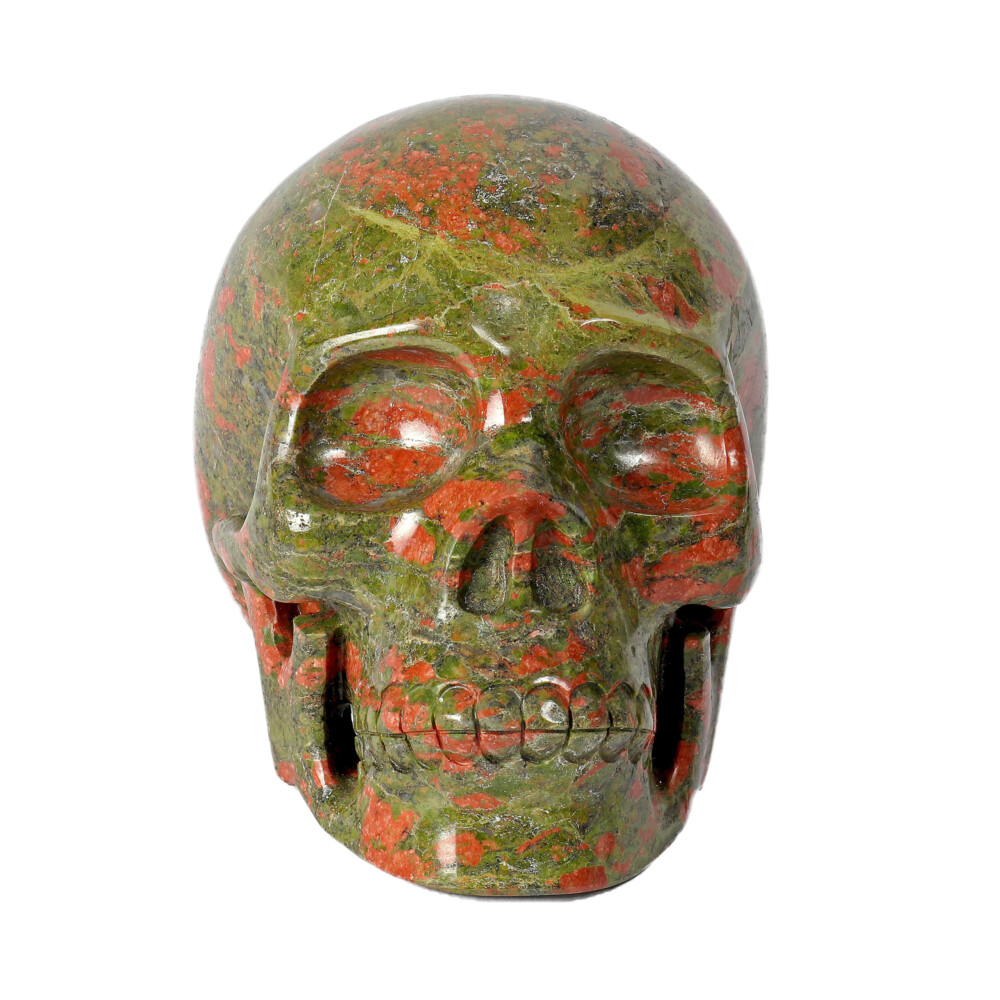 Image 2 for Unakite Skull -Large