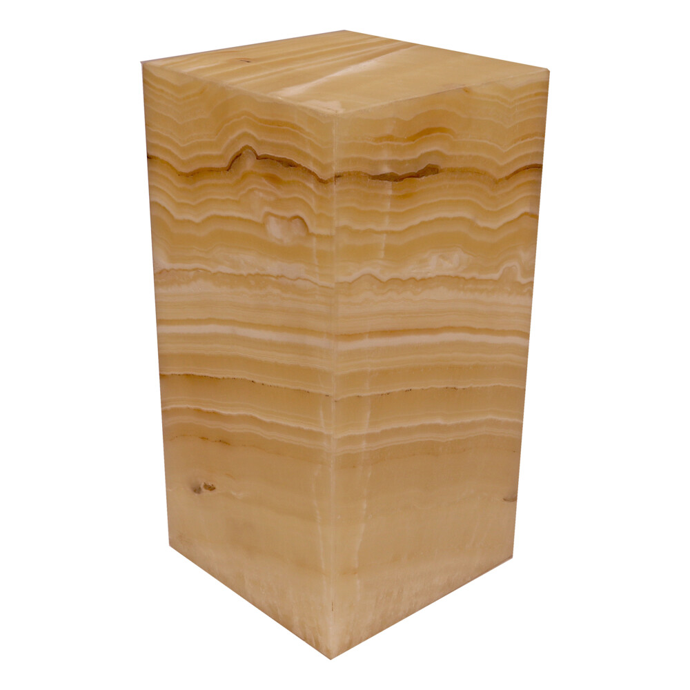 <span style="position: initial; margin: initial;"></span><span style="font-family: "EB Garamond"; position: initial; margin: initial;">Onyx Luminary - 6" Sq. X 12" Light Yellow.</span><div style="position: initial; margin: initial;"><p style="margin: initial; font-variant-numeric: normal; font-variant-east-asian: normal; font-stretch: normal; line-height: normal; font-family: "EB Garamond"; color: rgb(0, 0, 0); position: initial;"><span style="position: initial; margin: initial;"><font style="font-size: 1.2rem; line-height: 22px; position: initial; margin: initial;">Hand-crafted luminaries </font></span><span style="font-size: 1.2rem; position: initial; margin: initial;">are as unique as each Being on earth.</span></p><p style="margin: initial; font-variant-numeric: normal; font-variant-east-asian: normal; font-stretch: normal; line-height: normal; font-family: "EB Garamond"; color: rgb(0, 0, 0); position: initial;"><font style="font-size: 1.2rem; line-height: 22px; position: initial; margin: initial;">Formed of translucent bands of chalcedony and sometimes travertine</font></p><p style="margin: initial; font-variant-numeric: normal; font-variant-east-asian: normal; font-stretch: normal; line-height: normal; color: rgb(38, 38, 38); position: initial; font-family: "EB Garamond";"><font style="font-size: 1.2rem; line-height: 22px; position: initial; margin: initial; font-family: "EB Garamond";">marble, in alternating colors. Onyx consists of fine </font><font style="position: initial; margin: initial; font-family: "EB Garamond";"><span style="font-size: 16.8px; position: initial; margin: initial; font-family: "EB Garamond";">inter-growths</span></font><font style="font-size: 1.2rem; line-height: 22px; position: initial; margin: initial; font-family: "EB Garamond";"> of the</font></p><p style="margin: initial; font-variant-numeric: normal; font-variant-east-asian: normal; font-stretch: normal; line-height: normal; font-family: "EB Garamond"; color: rgb(0, 0, 0); position: initial;"><font style="font-size: 1.2rem; line-height: 22px; position: initial; margin: initial; font-family: "EB Garamond";">silica minerals quartz and morganite. These properties allow the</font></p><p style="margin: initial; font-variant-numeric: normal; font-variant-east-asian: normal; font-stretch: normal; line-height: normal; font-family: "EB Garamond"; color: rgb(0, 0, 0); position: initial;"><font style="font-size: 1.2rem; line-height: 22px; position: initial; margin: initial;">luminaries to glow beautifully from within, providing soothing</font></p><p style="margin: initial; font-variant-numeric: normal; font-variant-east-asian: normal; font-stretch: normal; line-height: normal; font-family: "EB Garamond"; color: rgb(0, 0, 0); position: initial;"><font style="font-size: 1.2rem; line-height: 22px; position: initial; margin: initial;">ambiance. The material is slabbed from one solid boulder, then hand</font></p><p style="margin: initial; font-variant-numeric: normal; font-variant-east-asian: normal; font-stretch: normal; line-height: normal; font-family: "EB Garamond"; color: rgb(0, 0, 0); position: initial;"><font style="font-size: 1.2rem; line-height: 22px; position: initial; margin: initial;">matched for optimal balance and symmetry. The stone is sourced from</font></p><p style="margin: initial; font-variant-numeric: normal; font-variant-east-asian: normal; font-stretch: normal; line-height: normal; font-family: "EB Garamond"; color: rgb(0, 0, 0); position: initial;"><font style="font-size: 1.2rem; line-height: 22px; position: initial; margin: initial;">the Southern Interior Region of Mexico. Invite one into your home</font></p><p style="margin: initial; font-variant-numeric: normal; font-variant-east-asian: normal; font-stretch: normal; line-height: normal; font-family: "EB Garamond"; color: rgb(0, 0, 0); position: initial;"><font style="font-size: 1.2rem; line-height: 22px; position: initial; margin: initial;">today, and experience it for yourself! Perfect lighting for any space.</font></p><p style="margin: initial; font-variant-numeric: normal; font-variant-east-asian: normal; font-stretch: normal; line-height: normal; font-family: "EB Garamond"; color: rgb(0, 0, 0); position: initial;"><font style="font-size: 1.2rem; line-height: 22px; position: initial; margin: initial;">Beautiful color and patterns.</font></p></div> Onyx Luminary - 6" Sq. X 12" Light Yellow