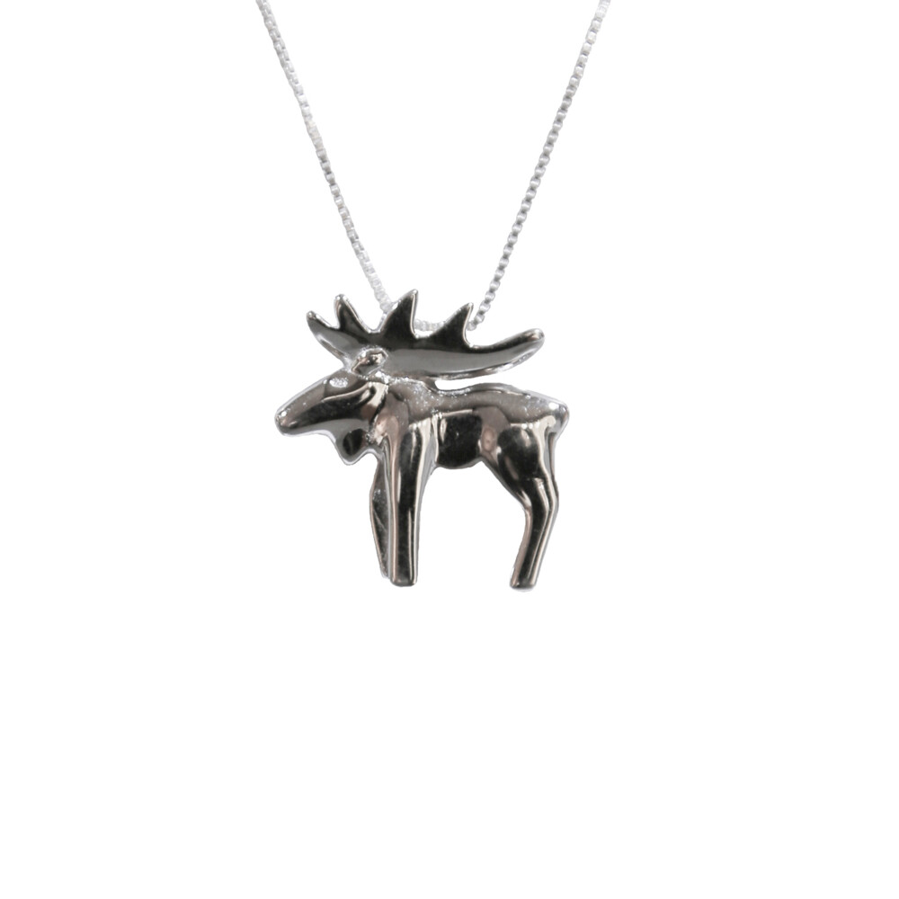 <span style="font-size: 16.8px; position: initial; margin: initial;">Sterling silver mama moose pendant, SS chain is included.</span> Mama Moose Pendant