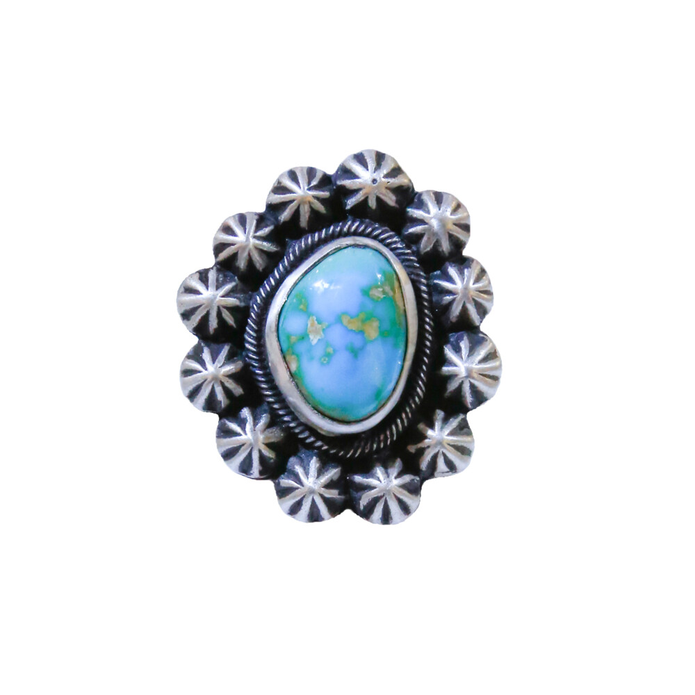 Carico Lake Turquoise Ring set in Sterling Silver<div>Ring size - 9 </div> Carico Lake Turquoise Ring