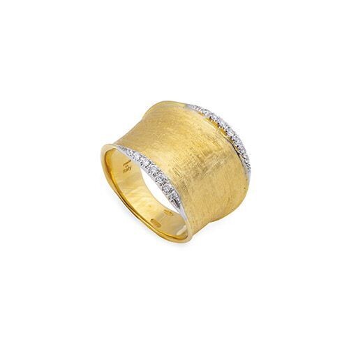 Closeup photo of Lunaria 18k YG Ring with Diamonds