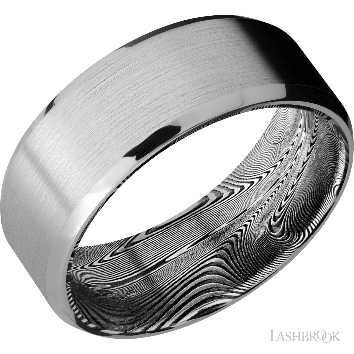 Closeup photo of Titanium Band With a Tightweave Sleeve