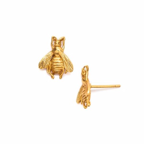 These buzzzz-y little bees can land right on your ear. Perfect for that animal lover. Bees measure .75 inch in length. Bee Stud