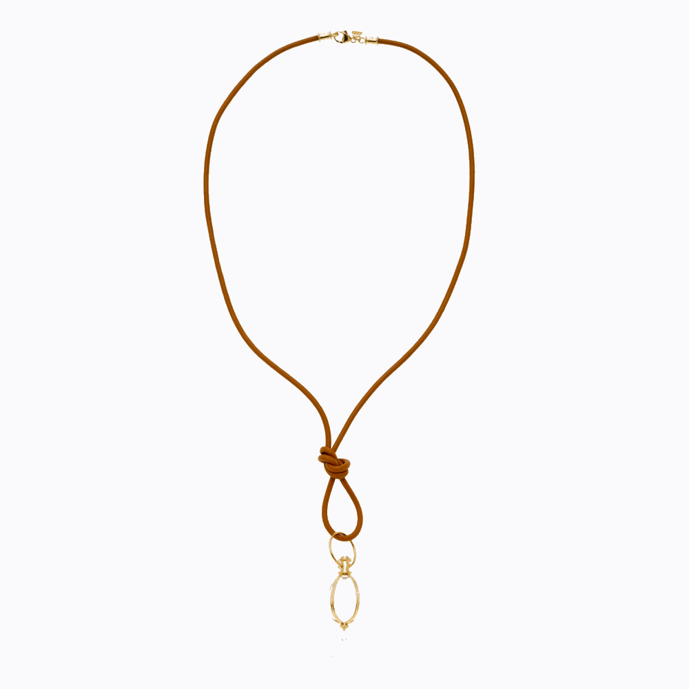 18K Natural Leather Cord - Temple St. Clair 18K Natural Leather Cord