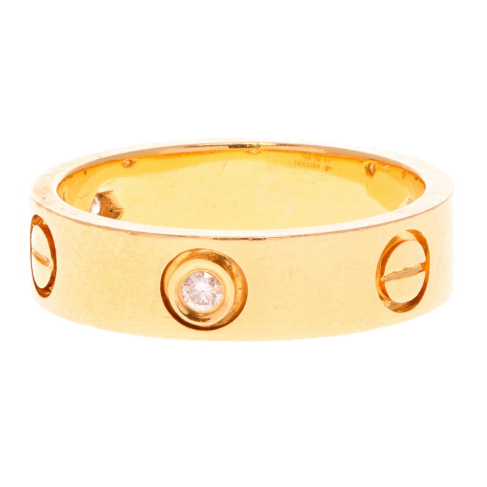 Cartier Love Ring Inspired Eternity Band with Diamond