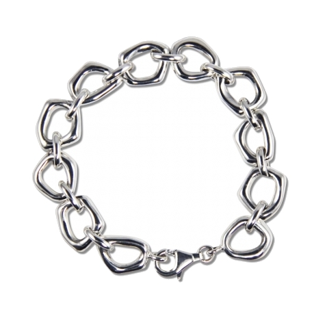 In 1989 Zina Sterling Silver moved into our Beverly Hills headquarters that accommodates our workshop as well as Zina 'The Store'. The store is a showcase for all that is 'today' in fine design in jewelry, gift ware, Judaica, frames and whatever Zina thinks is new and exciting that crosses her path. Zina is a destination for people seeking the finest in design . Zina is at the pulse of what is 'happening' Small Touchstone Links Bracelet