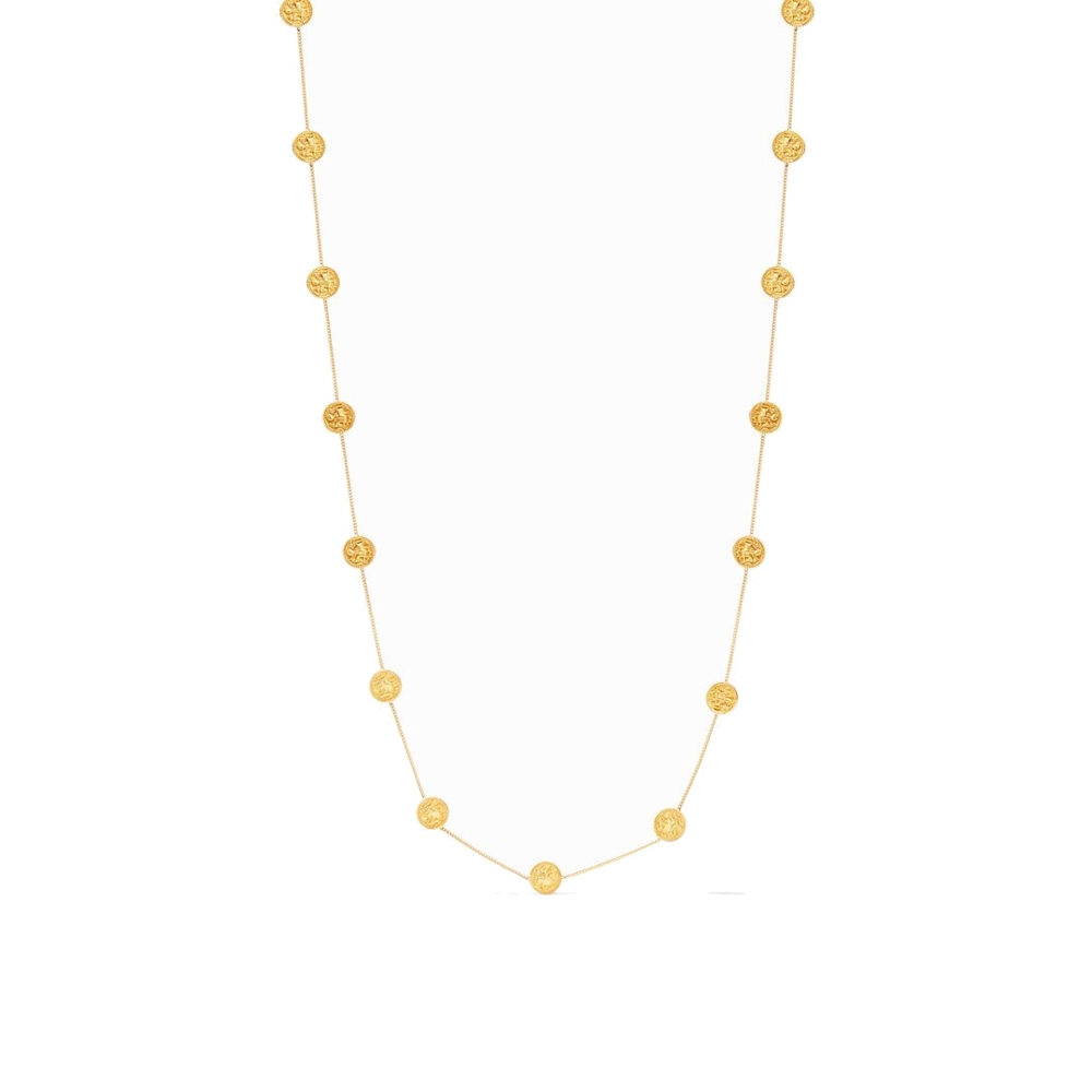 Image 2 for Coin Delicate Station Necklace with CZ