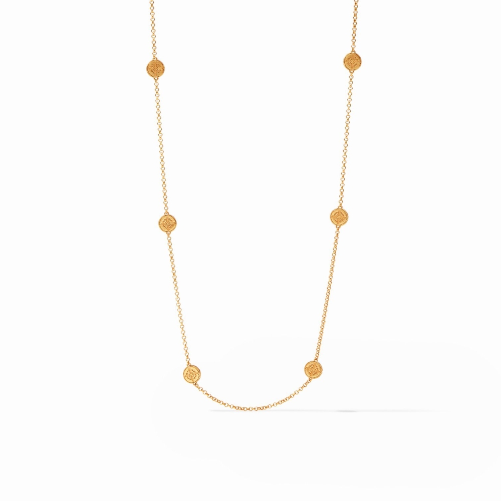 Image 2 for Fleur-de-Lis Station Necklace