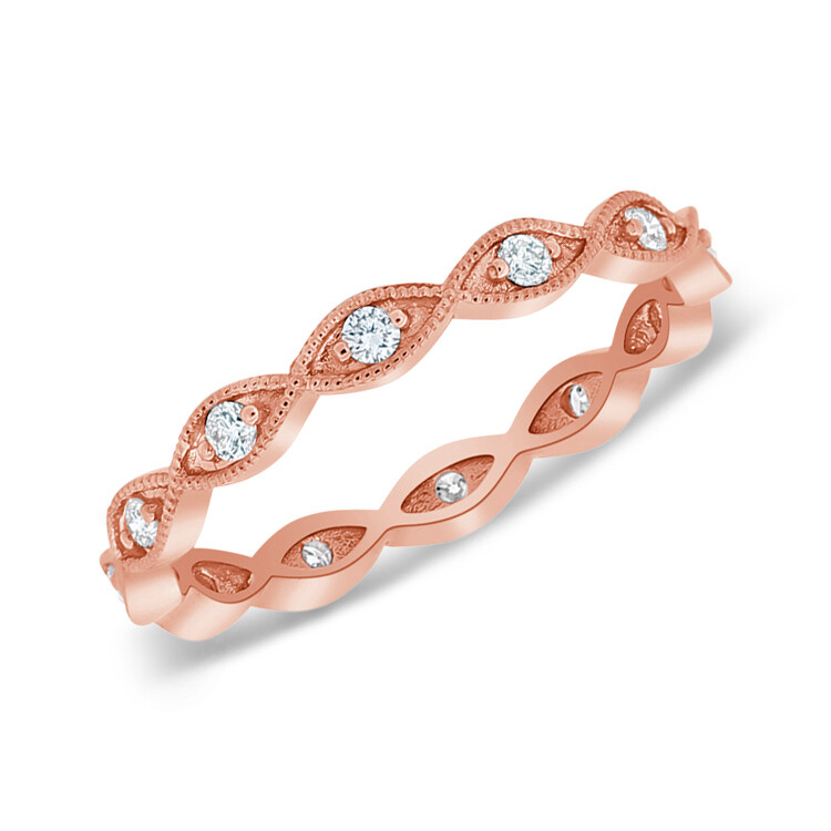This 14k gold Marquise Diamond Eternity Band is surrounded by 12 round diamonds for a look that goes with any style. A perfect ring to wear by itself or stacked along with other rings. This Marquise Diamond Eternity Band has the perfect amount of sparkle for a night out or an everyday look.<div><br></div><div> <span style="font-size: 16.8px; position: initial; margin: initial;">14k</span> - 1.68g
12 RD - 0.21tcw</div> Marquise Diamond Eternity Band