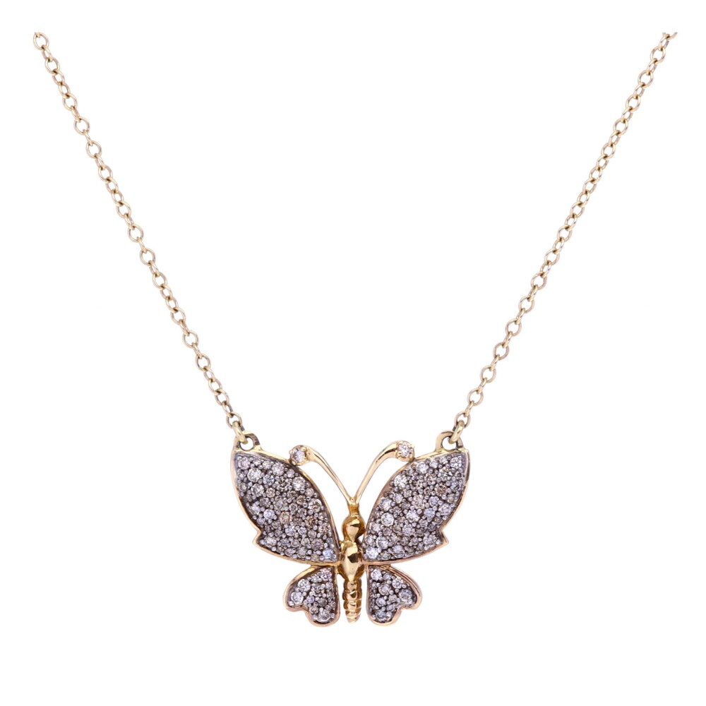 16-18" Butterfly Pendant Necklace