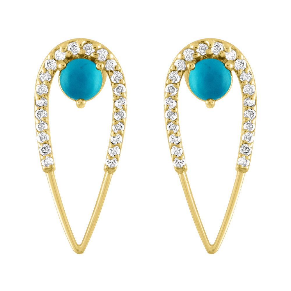 Marquise Opal Studs Stone Statement 14k Yellow Gold, Amethyst/Boulder Opal/Rainbow Moonstone Marquise Turquoise Peacock Studs