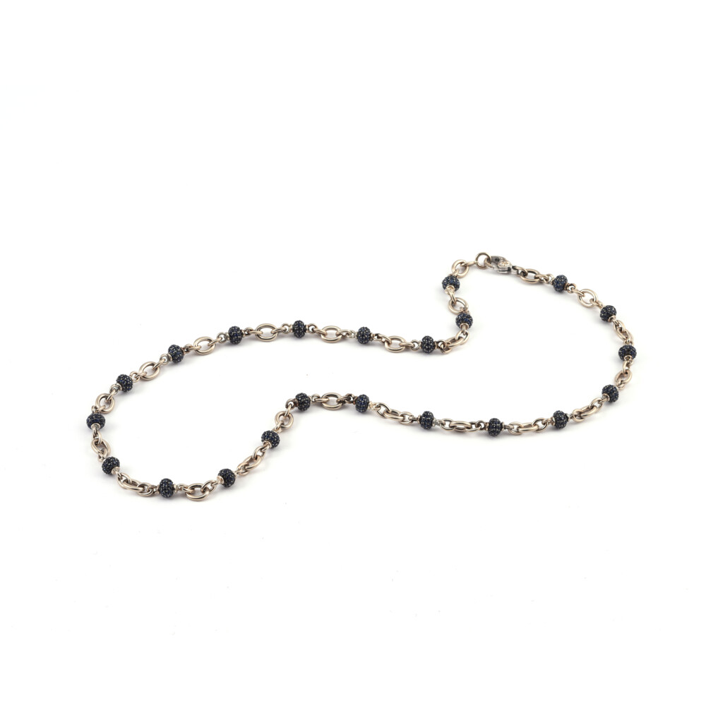 5mm Small Sapphire Bead Necklace