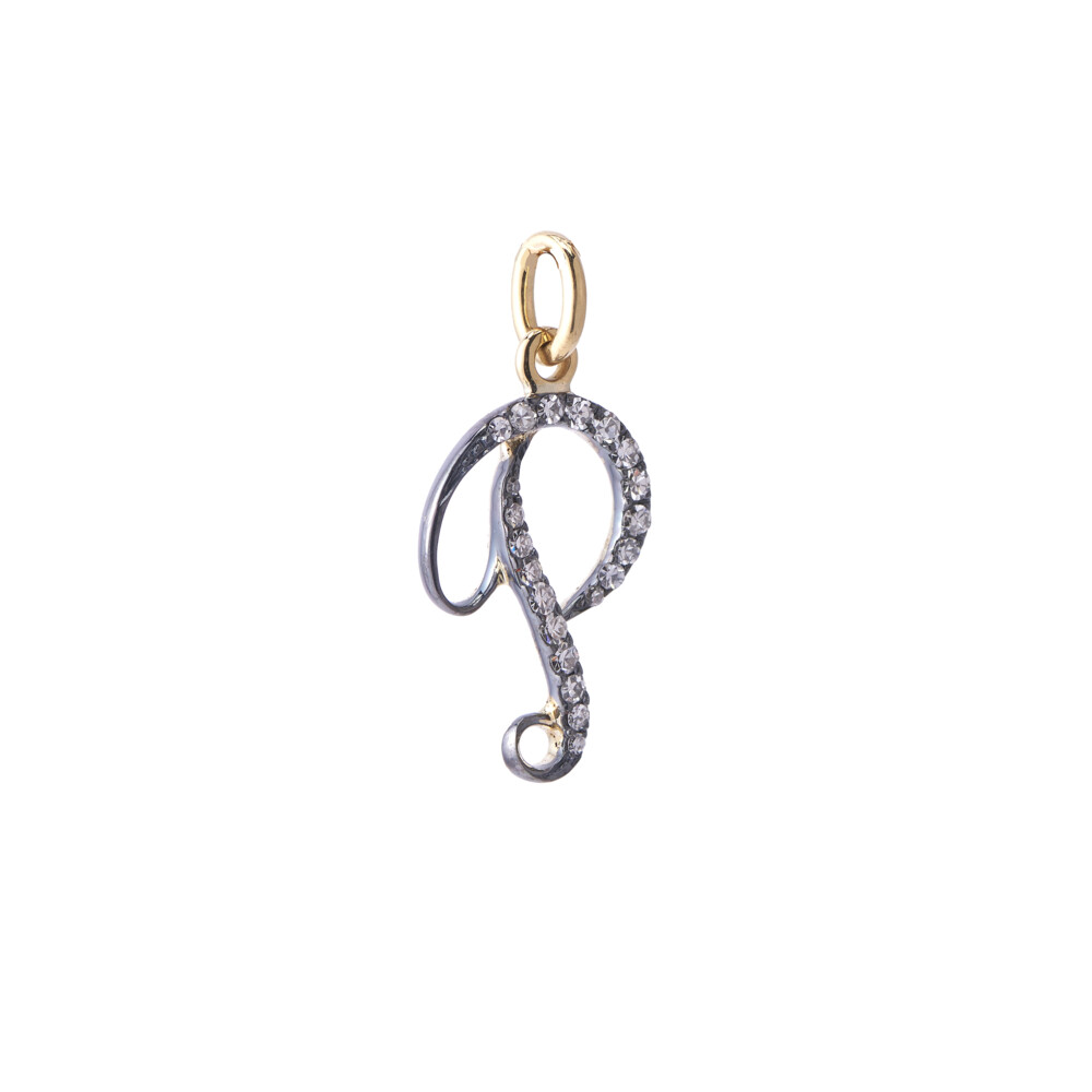 18k Yellow Gold
Single Cut Diamond Approx: 0.37tcw
Size: 18" Chain Initial "P" Pendant