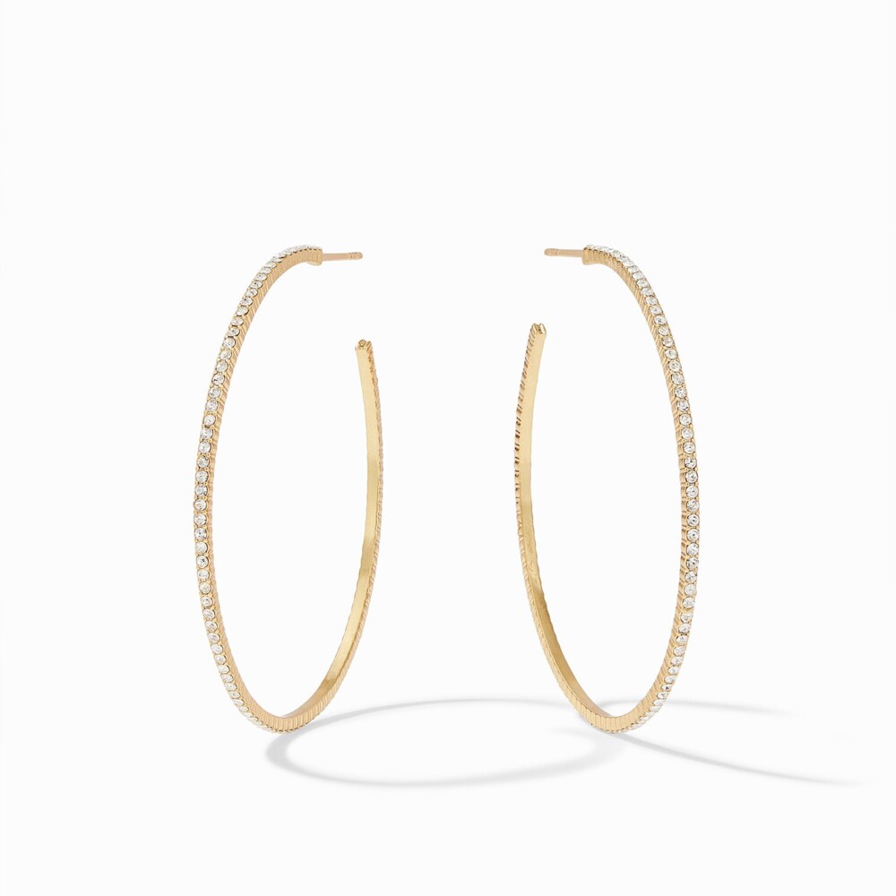 Windsor Hoop Gold Crystal Extra Large