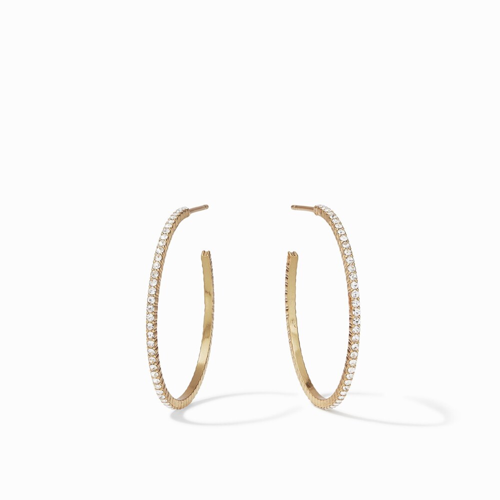 Windsor Hoop Gold Crystal
Medium Windsor Hoop Gold Crystal Medium