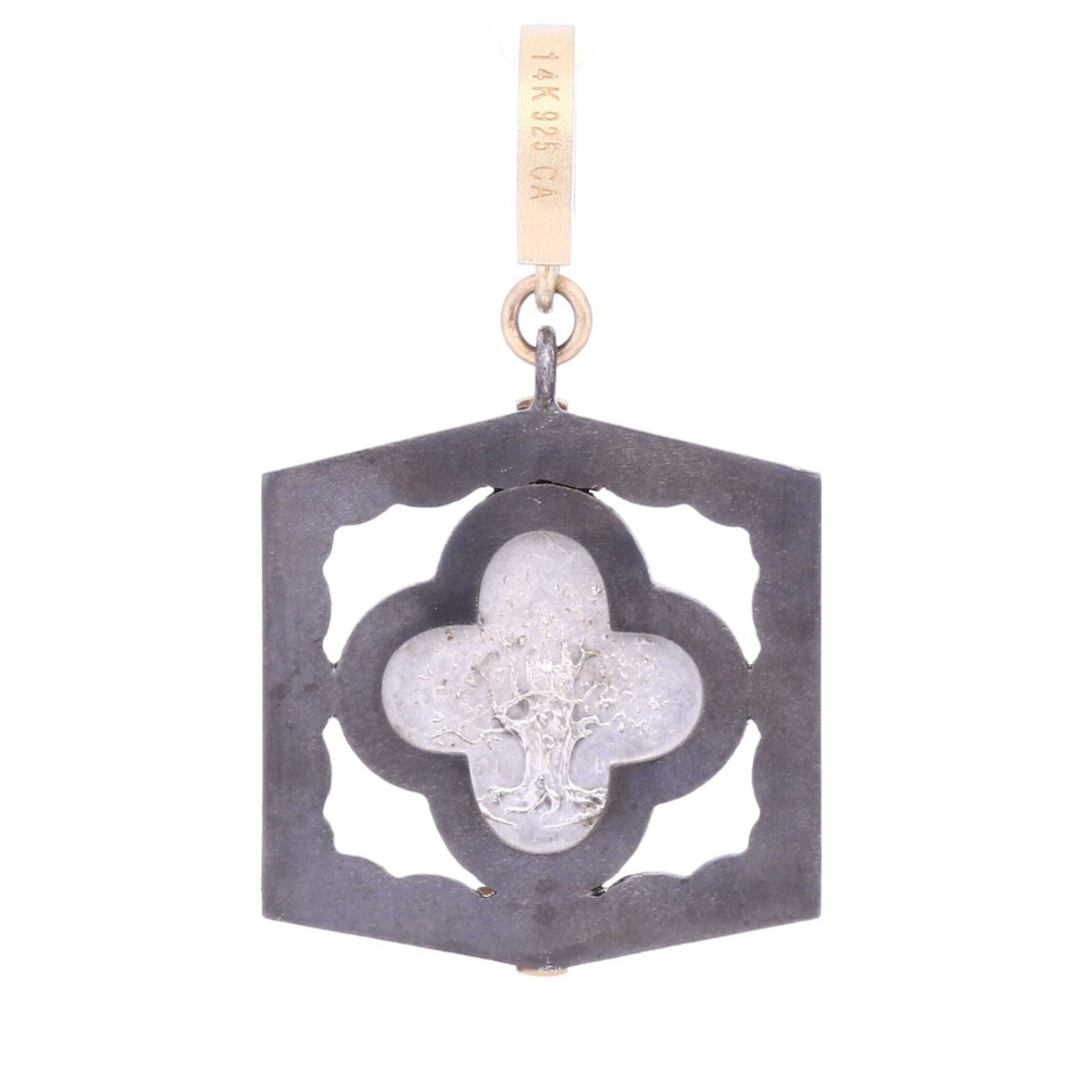 Antique French Mother Mary & Child Medal Pendant