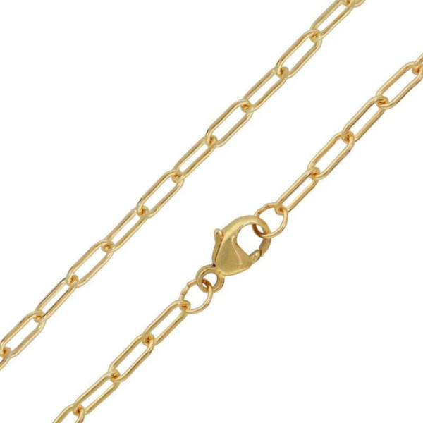 Closeup photo of 2.6mm Gold Link Chain