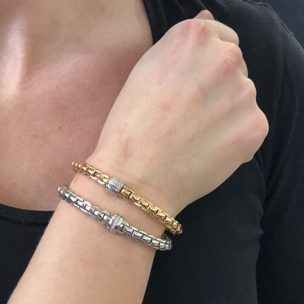 Image 2 for Eka Flex'it White Gold Diamond Bracelet