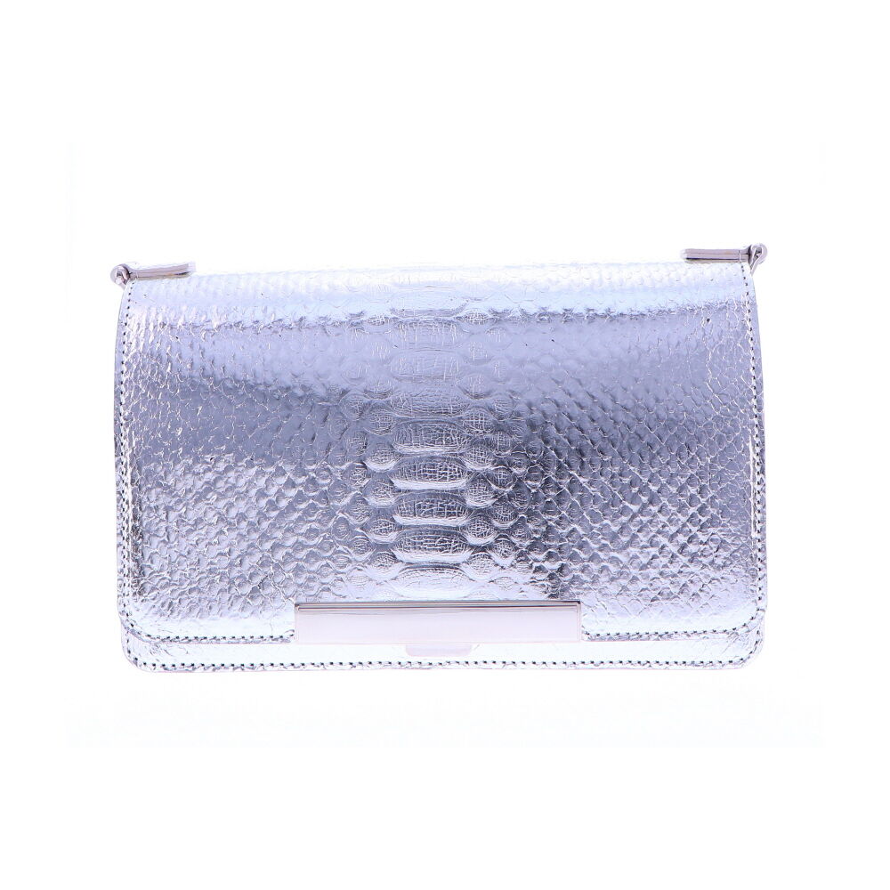 LaNae’s Chain Bag is an over the shoulder, crossbody chain bag made from genuine Python leather. Proudly handcrafted in the United States by 3rd generation artisans, all edges are hand painted, the interior is lined with garment quality suede and is detailed with Italian palladium hardware. Each luxury bag is one of a kind and especially made for you to stand out against the crowd! Contact the store for additional photos. Silver Python Chain Bag