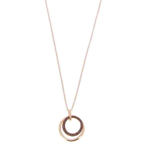 Polvere Small Circle Wave Pendant Necklace Rose Gold Antelope Polvere Polvere Small Circle Wave Pendant Necklace Rose Gold Antelope Polvere