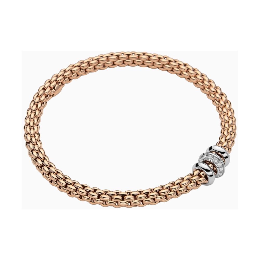 18k Gold Flex'it bracelet with Diamonds